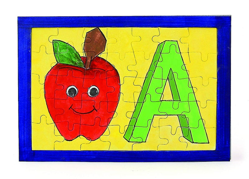 Hygloss 6 Blank Jigsaw Puzzles â€“ 9.5 x 12 Inch + Backing Card, 63 Pieces Each â€“ Hygloss DYI Party invites, Perfect for Decorating, Arts & Crafts or Party Favors - Puzzle Pieces to Draw On for Crafts - Image 3